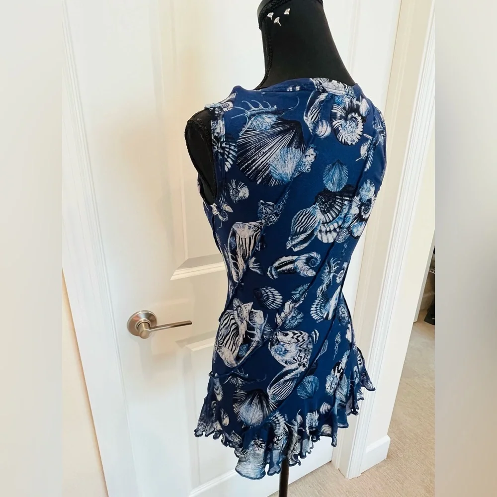 Fuzzi Seashell Ruffle Tank Top - Picture 2 of 12